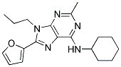 N-CYCLOHEXYL-8-(FURAN-2-YL)-2-METHYL-9-PROPYL-9H-PURIN-6-AMINE Struktur