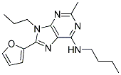 N-BUTYL-8-(FURAN-2-YL)-2-METHYL-9-PROPYL-9H-PURIN-6-AMINE Struktur