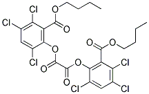 BIS(2,4,5-TRICHLORO-6-CARBOBUTOXYPHENYL) OXALATE Struktur