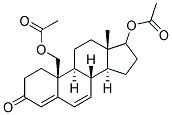 ANDROST-4,6-DIEN-3-ONE,17,19-DIACETOXY Struktur