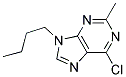 9-BUTYL-6-CHLORO-2-METHYL-9H-PURINE Struktur