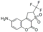 8-AMINO-1,2-DIHYDRO-2-(TRIFLUOROMETHYL)THIENO-[2,3-C]-CHROMEN-3,3,4-TRIONE Struktur