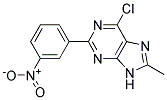 6-CHLORO-8-METHYL-2-(3-NITROPHENYL)-9H-PURINE Struktur