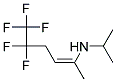 5-ISOPROPYLAMINO-1,1,1,2,2-PENTAFLUOROHEX-4-EN- Struktur