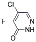 4-FLUORO-5-CHLORO-3(2H)-PYRIDAZINONE Struktur