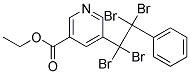 ETHYL 5-(1,1,2,2-TETRABROMO-2-PHENYLETHYL)NICOTINATE, TECH Struktur