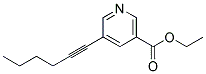 ETHYL 5-HEX-1-YNYLNICOTINATE, TECH Struktur