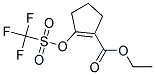 ETHYL 2-{[(TRIFLUOROMETHYL)SULFONYL]OXY}CYCLOPENT-1-ENE-1-CARBOXYLATE Struktur