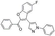 [5-FLUORO-3-(1-PHENYL-1H-PYRAZOL-4-YL)-1-BENZOFURAN-2-YL](PHENYL)METHANONE Struktur