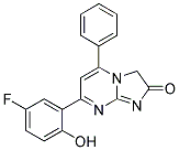 7-(5-FLUORO-2-HYDROXYPHENYL)-5-PHENYLIMIDAZO[1,2-A]PYRIMIDIN-2(3H)-ONE Struktur