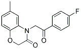 4-[2-(4-FLUOROPHENYL)-2-OXOETHYL]-6-METHYL-4H-BENZO[1,4]OXAZIN-3-ONE Struktur