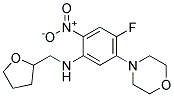 (4-FLUORO-5-MORPHOLIN-4-YL-2-NITRO-PHENYL)-(TETRAHYDRO-FURAN-2-YLMETHYL)-AMINE Struktur