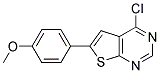 4-CHLORO-6-(4-METHOXYPHENYL)-THIENO[2,3-D]-PYRIMIDINE Struktur