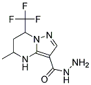 5-METHYL-7-TRIFLUOROMETHYL-4,5,6,7-TETRAHYDRO-PYRAZOLO[1,5- A ]PYRIMIDINE-3-CARBOXYLIC ACID HYDRAZIDE Struktur