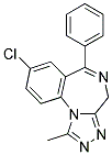 ALPRAZOLAM (1MG/ML METHANOL SOLN) Struktur