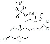 SODIUM 5A-ANDROSTAN-3B-OL-17-ONE-16,16-D2 SULFATE Struktur