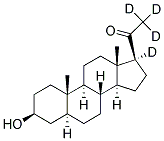 5A-PREGNAN-3B-OL-20-ONE-17A,21,21,21-D4 Struktur