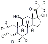 4-PREGNEN-11B,17A-DIOL-3,20-DIONE-2,2,4,6,6,21,21,21-D8 Struktur