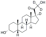 5B-PREGNAN-3A,21-DIOL-20-ONE-17A,21,21-D3 Struktur