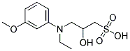 N-ETHYL-N-(2-HYDROXY-3- SULFOPROPYL)-M-ANISIDINE Struktur