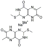 6-METHYL-2-METHYLTHIO-4,7(3H,8H)-PTERIDINEDIONE DISODIUM SALT Struktur