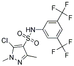 N4-[3,5-DI(TRIFLUOROMETHYL)PHENYL]-5-CHLORO-1,3-DIMETHYL-1H-PYRAZOLE-4-SULPHONAMIDE Struktur