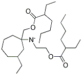 N,N-Di-(2-ethylcaproyloxyethyl)-2-ethylcaproamide Struktur