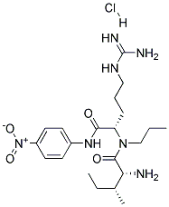 D-Isoleucyl-L-propyl-L-arginine p-nitroanilide hydrochloride Struktur