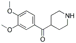 4-(3,4-Dimethoxybenzoyl)piperidine  Struktur