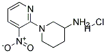 3'-Nitro-3,4,5,6-tetrahydro-2H-[1,2']bipyridinyl-3-ylamine hydrochloride Struktur