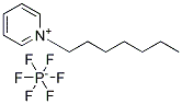 N-Heptyl-Pyridium Hexafluorophosphate Struktur