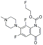 6,8-Difluoro-1-(2-Fluoroethyl)-1,4-Dihydro-7-(4-Methyl-1-Piperazinyl)-4-Oxo-Quinolinecarboxylic Acid Struktur