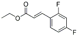 Ethyl 2,4-difluorocinnamate Struktur