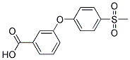 3-[4-(Methylsulphonyl)phenoxy]benzoic acid Struktur