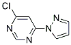 4-Chloro-6-(1H-pyrazol-1-yl)pyrimidine Struktur