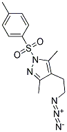 3,5-Dimethyl-4-(2-azidoethyl)-1-(4-toluenesulphonyl)-pyrazole Struktur