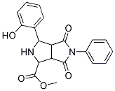 4,6-Dioxo-3-(2-hydroxyphenyl)-1-methyl-5-phenyloctahydropyrrolo[3,4-c]pyrrole-1-carboxylic acid Struktur