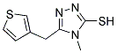 4-Methyl-5-(thien-3ylmethyl)-4H-1,2,4-triazole-3-thiol Struktur