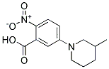 5-(3-Methylpiperidin-1-yl)-2-nitrobenzoic acid Struktur