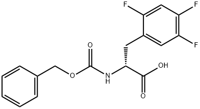 Cbz-2,4,5-Trifluoro-D-Phenylalanine Struktur