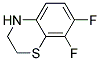 7,8-Difluoro-3,4-dihydro-2H-benzo[b][1,4]thiazine Struktur