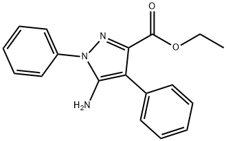 ethyl 5-amino-1,4-diphenyl-1H-pyrazole-3-carboxylate Struktur