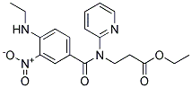 3-[(4-ETHYLAMINO-3-NITRO-BENZOYL)-PYRIDIN-2-YL-AMINO]-PROPIONIC ACID ETHYL ESTER Struktur