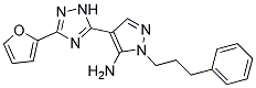 4-(5-FURAN-2-YL-2H-[1,2,4]TRIAZOL-3-YL)-2-(3-PHENYL-PROPYL)-2H-PYRAZOL-3-YLAMINE Struktur