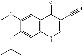 7-ISOPROPOXY-6-METHOXY-4-OXO-1,4-DIHYDRO-QUINOLINE-3-CARBONITRILE Struktur