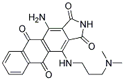 N-(3-Dimethylamino)Propyl-1,4-Diaminoanthraquinone-2,3-Dicarboximide Struktur