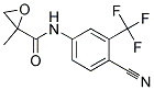 4-Cyano-N-(2,3-Epoxy-2-Methylpropionyl)-3-Trifluoromethylaniline Struktur