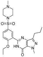 5-[2-Ethoxy-5-(4-Methylpiperazinyl Sulfonyl) Phenyl]-1-Methyl-3-Propyl-6,7-Dihydro-1H-Pyrazolo[4,3-D]Pyrimidin-7-One Struktur