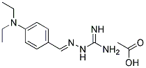 N-(4-DIETHYLAMINOBENZYLIDENEAMINO)GUANIDINE ACETIC ACID SALT, 1185244-51-2, 結(jié)構(gòu)式