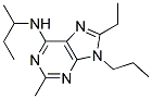 N-SEC-BUTYL-8-ETHYL-2-METHYL-9-PROPYL-9H-PURIN-6-AMINE Struktur